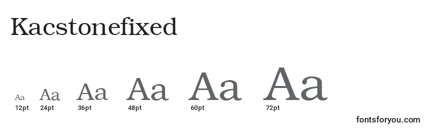 Размеры шрифта Kacstonefixed