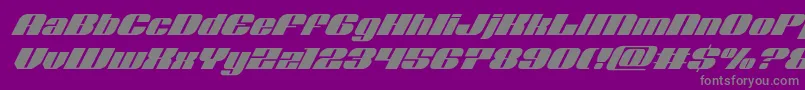 Nolocontendresuperital Font – Gray Fonts on Purple Background