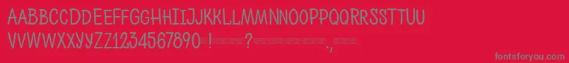 Ph600regularcaps Font – Gray Fonts on Red Background