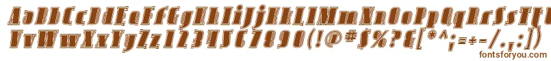 AvondaleInlineItalic Font – Brown Fonts