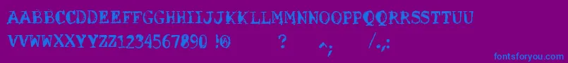 VtksSolucaoCriativa Font – Blue Fonts on Purple Background