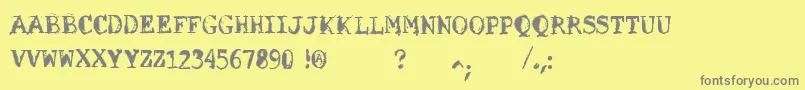 VtksSolucaoCriativa Font – Gray Fonts on Yellow Background