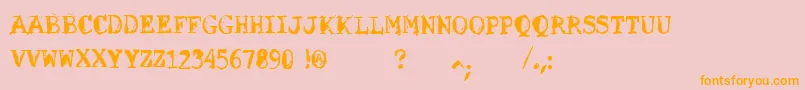 VtksSolucaoCriativa Font – Orange Fonts on Pink Background