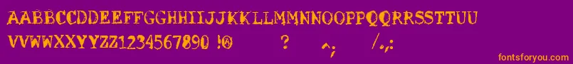 VtksSolucaoCriativa Font – Orange Fonts on Purple Background