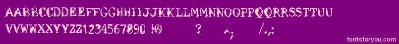 Weitere Informationen zur VtksSolucaoCriativa-Schriftart VtksSolucaoCriativa-Schriftart – Rosa Schriften auf violettem Hintergrund