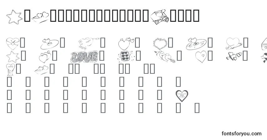KrValentines2006Seven Font – alphabet, numbers, special characters