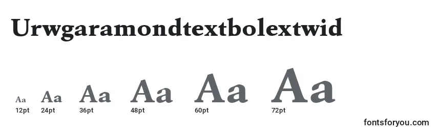 Urwgaramondtextbolextwid Font Sizes