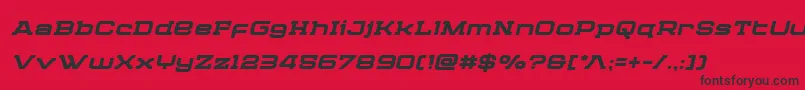 Cydoniacenturyboldital Font – Black Fonts on Red Background