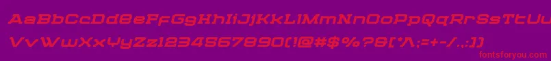 Cydoniacenturyboldital Font – Red Fonts on Purple Background