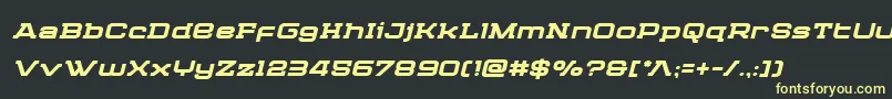 Cydoniacenturyboldital Font – Yellow Fonts on Black Background