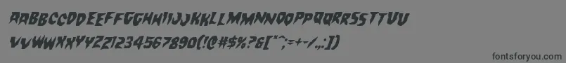 Countsuckulastagital Font – Black Fonts on Gray Background