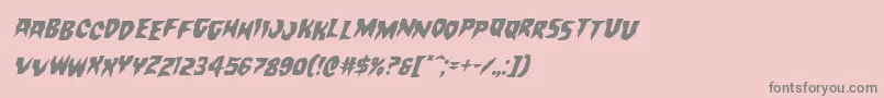 Countsuckulastagital Font – Gray Fonts on Pink Background