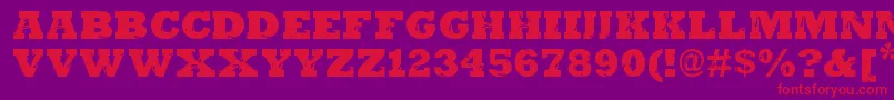 MarvelouzDsg Font – Red Fonts on Purple Background