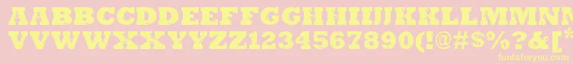 MarvelouzDsg Font – Yellow Fonts on Pink Background