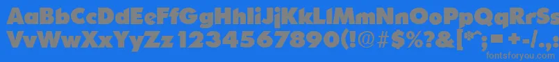 OrnitonsHeavy Font – Gray Fonts on Blue Background