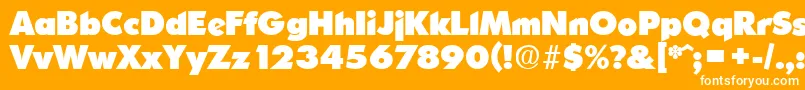 OrnitonsHeavy Font – White Fonts on Orange Background