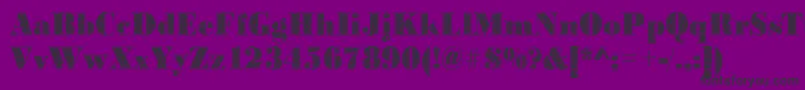 Bodonibrokenglass2Regular Font – Black Fonts on Purple Background