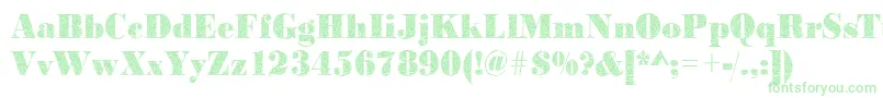 Police Bodonibrokenglass2Regular – polices vertes