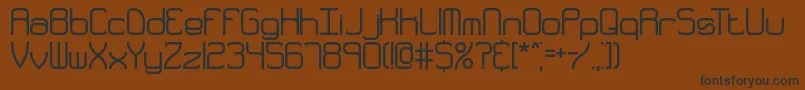 QuarterlyThickBrk Font – Black Fonts on Brown Background
