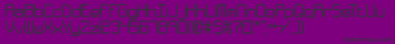 fuente QuarterlyThickBrk – Fuentes Negras Sobre Fondo Morado