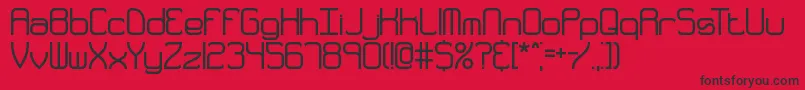 QuarterlyThickBrk Font – Black Fonts on Red Background