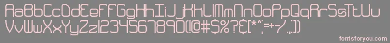 QuarterlyThickBrk Font – Pink Fonts on Gray Background