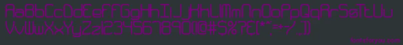 QuarterlyThickBrk Font – Purple Fonts on Black Background