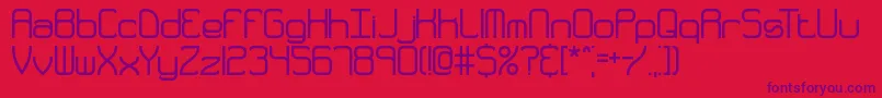 QuarterlyThickBrk Font – Purple Fonts on Red Background