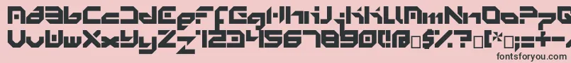 Więcej informacji o czcionce Minimal0.8 Czcionka Minimal0.8 – czarne czcionki na różowym tle