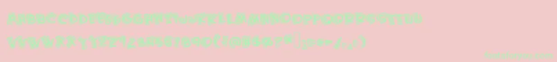 Kidfromhell Font – Green Fonts on Pink Background