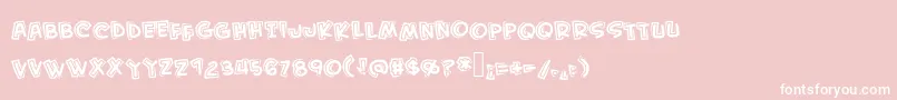 Kidfromhell Font – White Fonts on Pink Background
