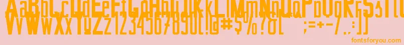 BertaDrug01 Font – Orange Fonts on Pink Background