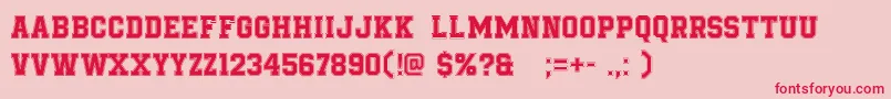 Подробнее о шрифте BetruetoyourschoolRegular Шрифт BetruetoyourschoolRegular – красные шрифты на розовом фоне