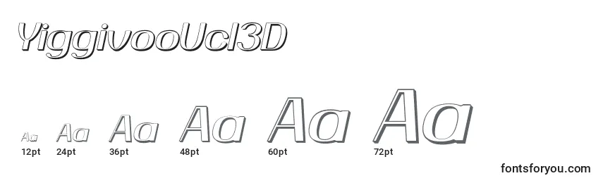 Размеры шрифта YiggivooUcI3D