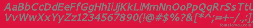 Подробнее о шрифте ChizzWideHighItalic Шрифт ChizzWideHighItalic – серые шрифты на красном фоне