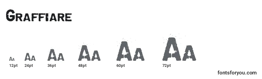 Размеры шрифта Graffiare