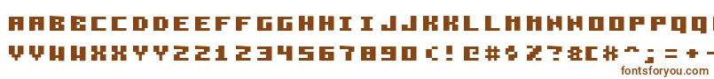 Pixelzim3x5Bold Font – Brown Fonts on White Background