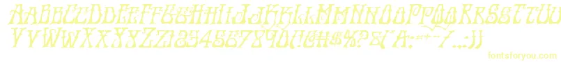 Instantzenexpandital-Schriftart – Gelbe Schriften