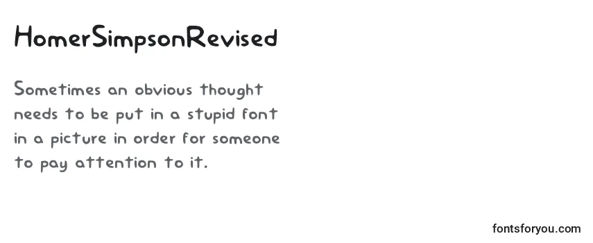 Review of the HomerSimpsonRevised Font