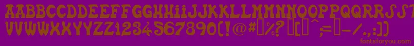 Basca Font – Brown Fonts on Purple Background