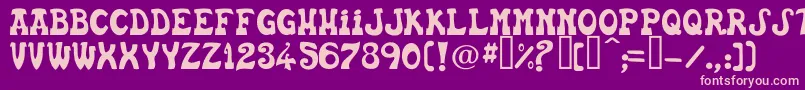 Basca Font – Pink Fonts on Purple Background