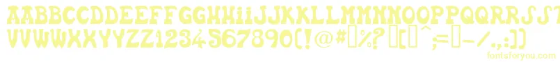 Шрифт Basca – жёлтые шрифты