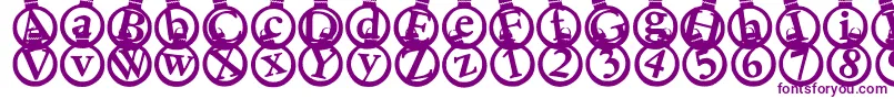 Kerstkaarten Font – Purple Fonts