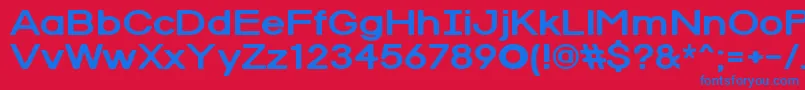 RedRabbit Font – Blue Fonts on Red Background