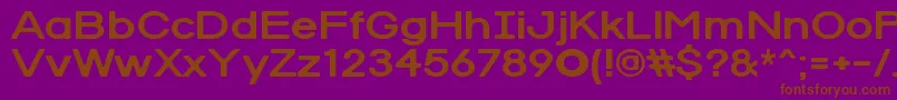 フォントRedRabbit – 紫色の背景に茶色のフォント