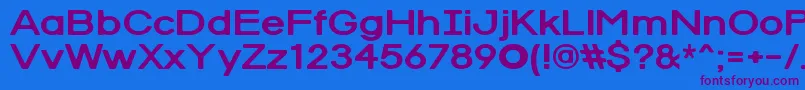 RedRabbit Font – Purple Fonts on Blue Background