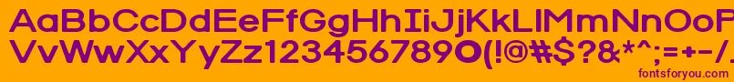 RedRabbit Font – Purple Fonts on Orange Background