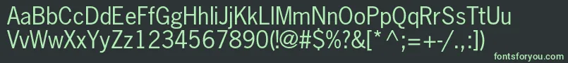fuente Newsgothicstd – Fuentes Verdes Sobre Fondo Negro