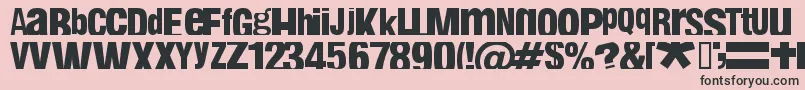 Fabin Font – Black Fonts on Pink Background