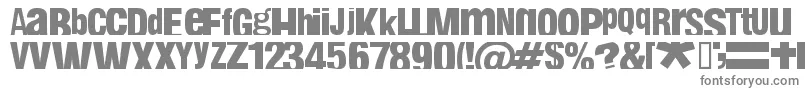フォントFabin – 白い背景に灰色の文字